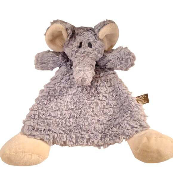 Demdaco Other - Demdaco Gray Elephant Lovey Plush Security Blanket Rattle Baby Soft Polyester
